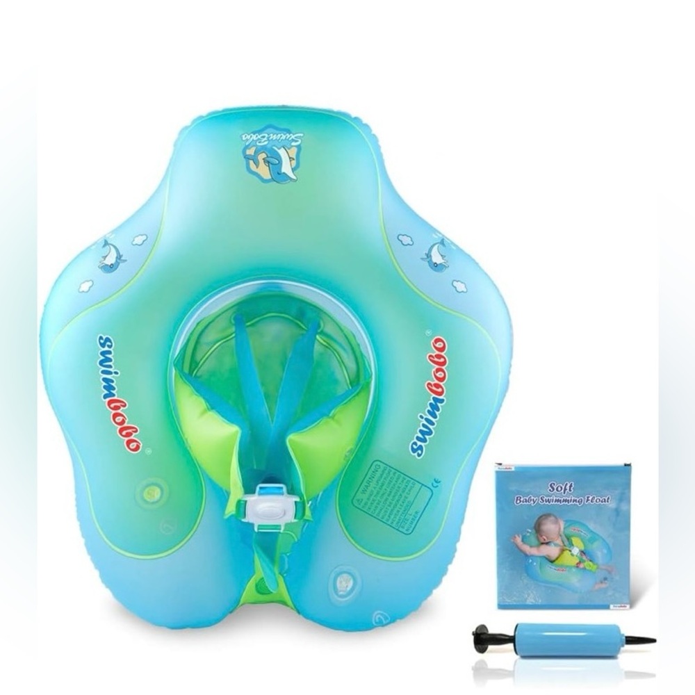 Swimbobo - Swimming Float Kids Inflatable Swim Ring with Safety Support Bottom